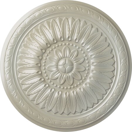 Temple Ceiling Medallion (Fits Canopies up to 9 1/4"), Hand-Painted Flash Blue, 24"OD x 1 5/8"P